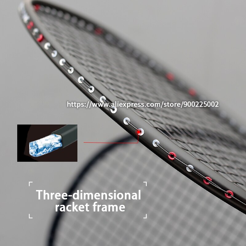 Carbon Fiber Badminton Racket 5u 78g Training Raqu... – Vicedeal