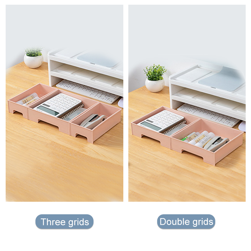 Monitor Holder Riser Stand Multi-function Laptop-Stand Desktop Holder Stand With 3 Drawer Storage Box For Home Office Organizer