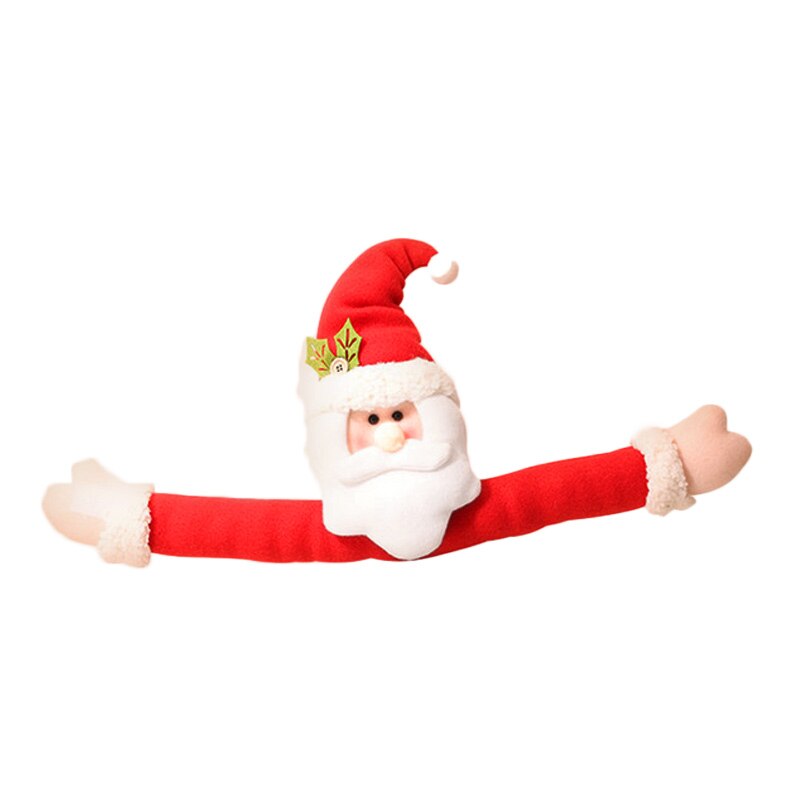 Jul gardin spenne julenissen snømann elg jul dekorasjon ornamenter til hjemmet jul natal navidad lykkelig år dekor: Rød