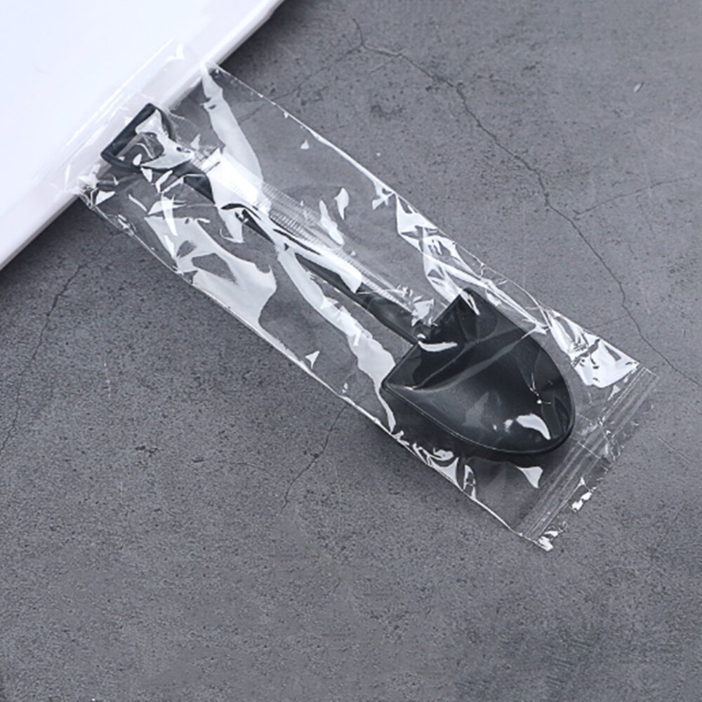 100x Dessert Lepel - Pudding Lepel - Shovel Vorm - Wegwerp Plastic - 12x3cm: 6
