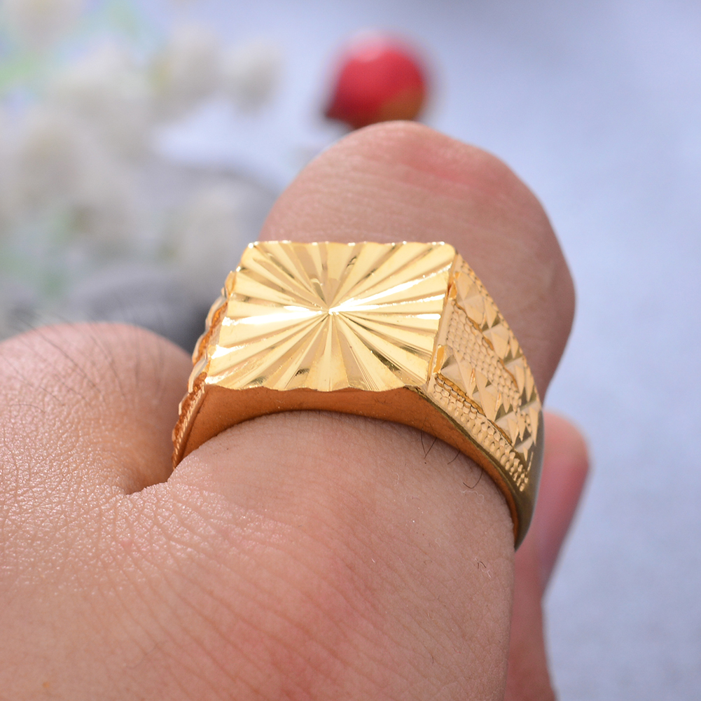Bague africaine en or pour hommes et femmes, bijoux indiens, matiques de documents, de mariage