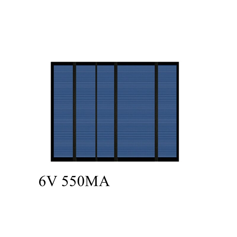 1 Pcs Zonnepaneel 6V 550MA 3.3W telefoon solar charger met usb draagbare zonnepaneel