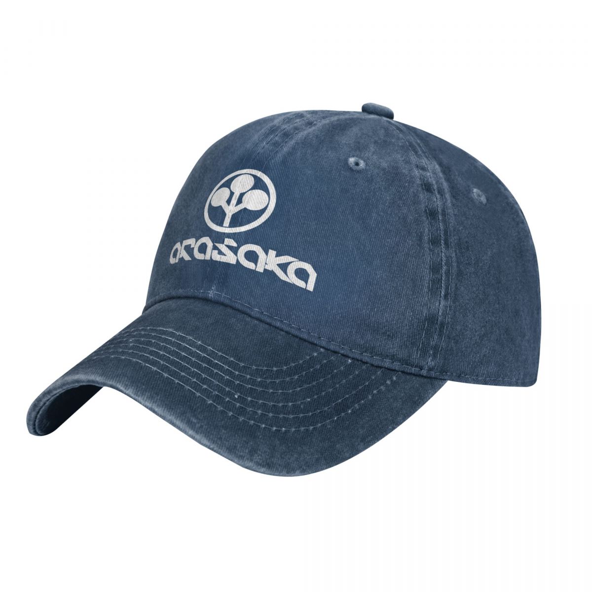 Arasaka merchandise casual baseballkeps vår klassiskt tryck truckerkeps solskyddande sport snapback-keps unisex baseballkepsar: Marinblå