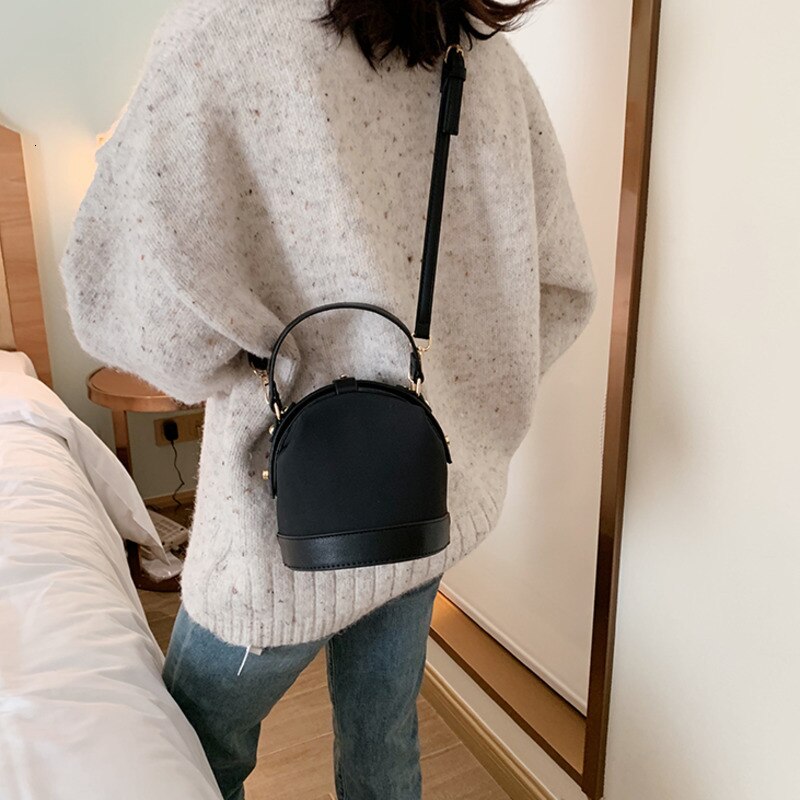 [BXX] Retro Scrub PU Leather Crossbody Bags For Women Brand Small Shoulder Messenger Bag Female Winter Handbags a143