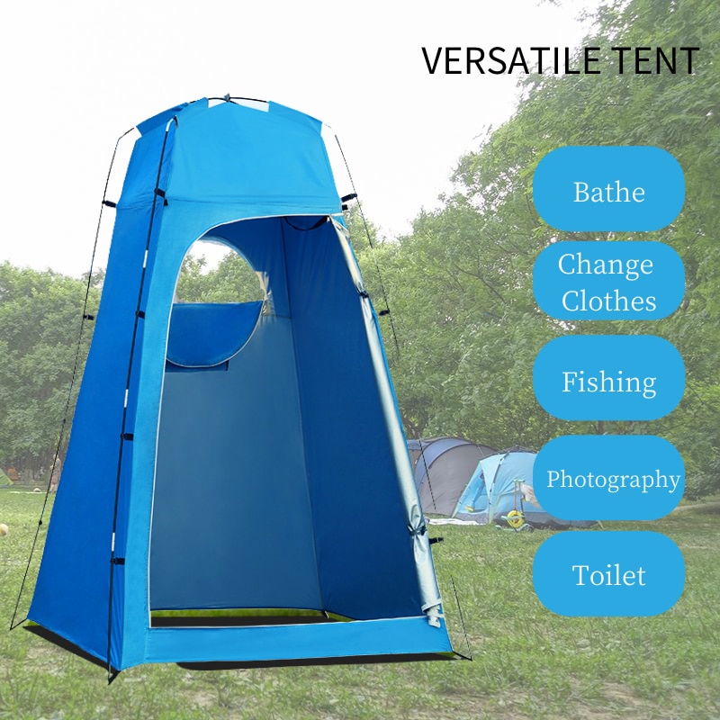 Waterdichte Draagbare Outdoor Tent Camping Strand Douche Kleedkamer Onderdak Tent Een Persoon Gebruik Privacy Camp Toilet Regen Onderdak