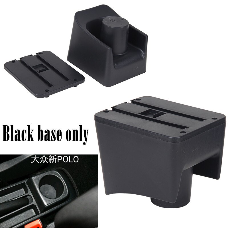 Reposabrazos para coche Volkswagen Polo Vento , caja reposabrazos Central, contenedor de almacenamiento para Volkswagen Polo, cuero PU