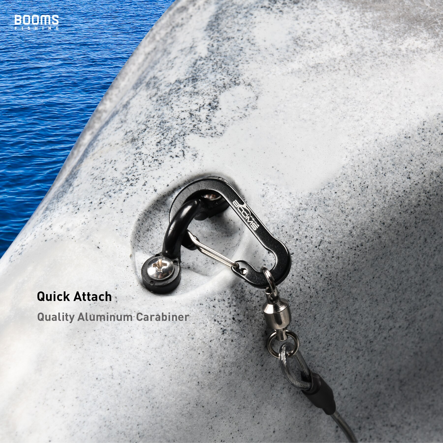 Booms Fishing T02 Heavy Duty Fishing Lanyard for Fishing Rods and Kayak Paddles