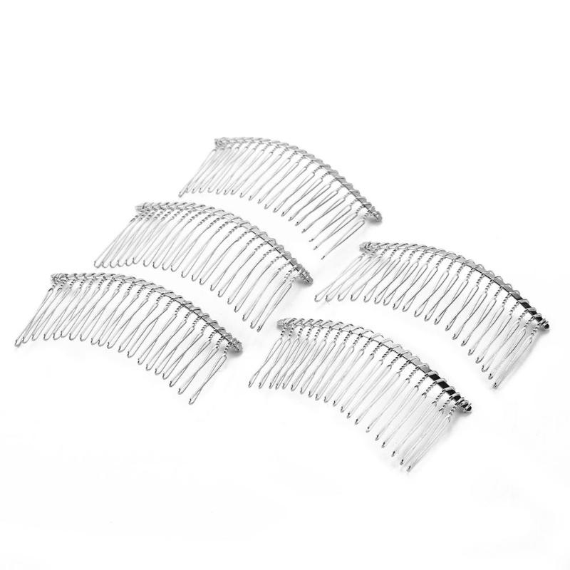 Haarspeld bruiloft goud met strass 7cm 9st