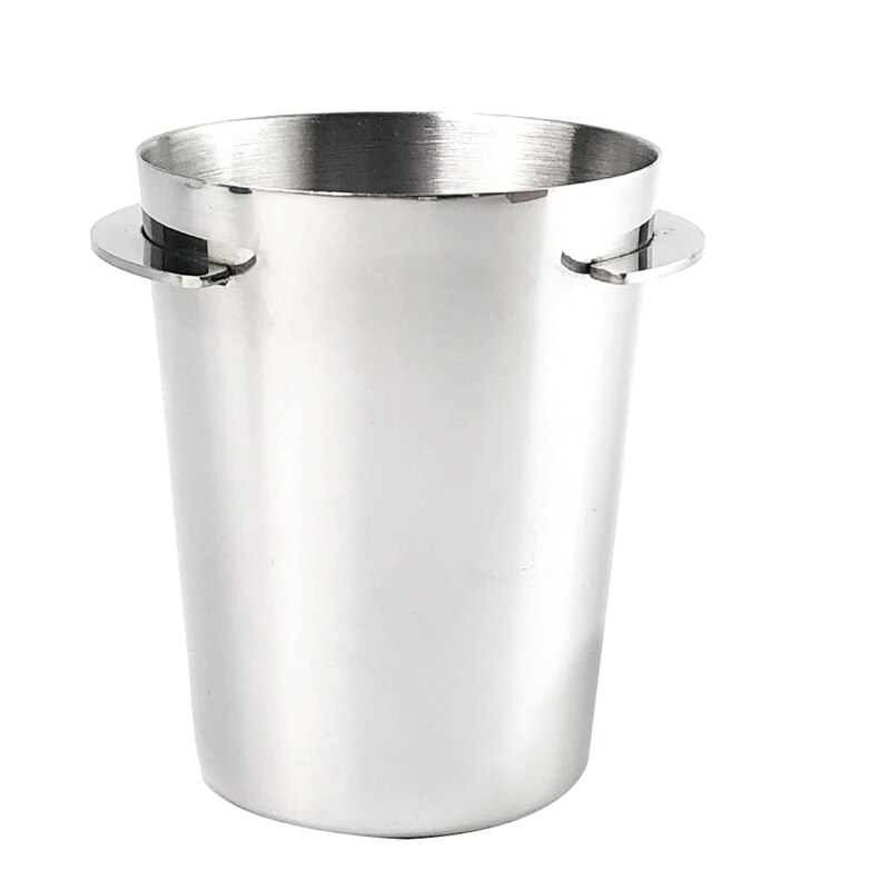 Top Ek43 Grinder Powder Bowl For WPM Huijia Niche Coffee Powder Receiver Coffee Machine Handle Powder Cup: Dark Khaki