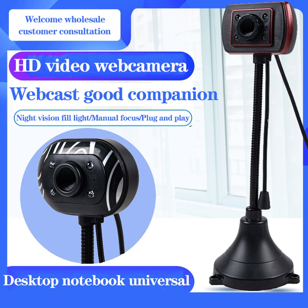 Webcam Computer Camera Usb 2.0 Plug En Play 1.5M Pc Camera Hd Webcam Webcam Met Microfoon Voor Pc laptop Camera Web Camera