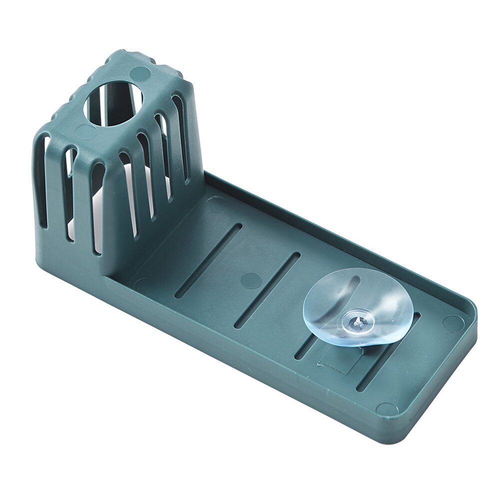 kitchen Storage Dish Rack Plastic Kitchen Storage Rack Dish Drainer Laundry Dish Drying Basket kitchen Holder Organizer Tools: Dark Blue