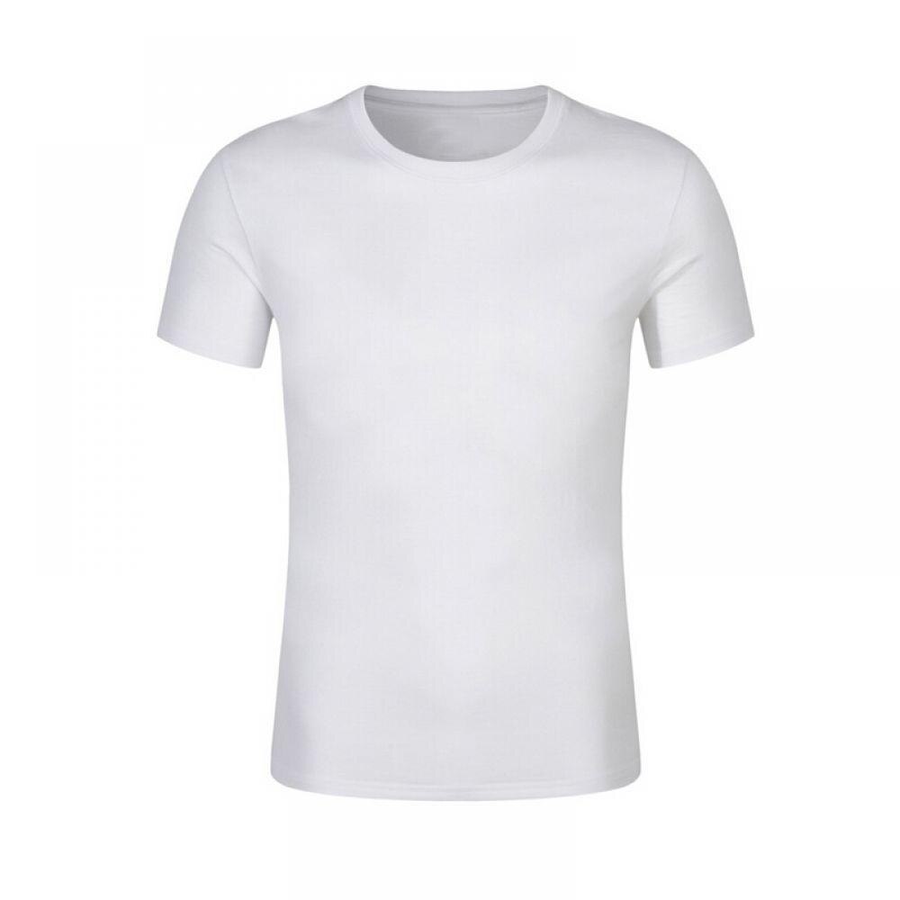 Anti-Dirty Waterproof Men T-Shirt Hydrophobic Stainproof Breathable Antifouling Quick Dry Work Safety Clothing: white / M