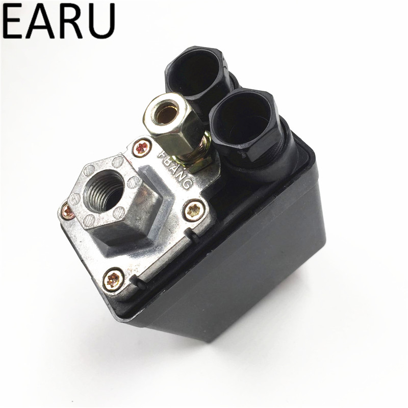 Heavy Duty Air Compressor Drukschakelaar Regelklep 90 Psi-120 Psi Luchtcompressor Schakelaar 1/4 Port controle Controller 220V