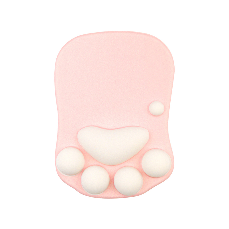 Cute 3D Cat Paw Mouse Pad Soft Silicone Nonslip Mouse Mat For Office & Home Computer & Mac Laptop Gaming Desk Decor Mousepad: Khaki