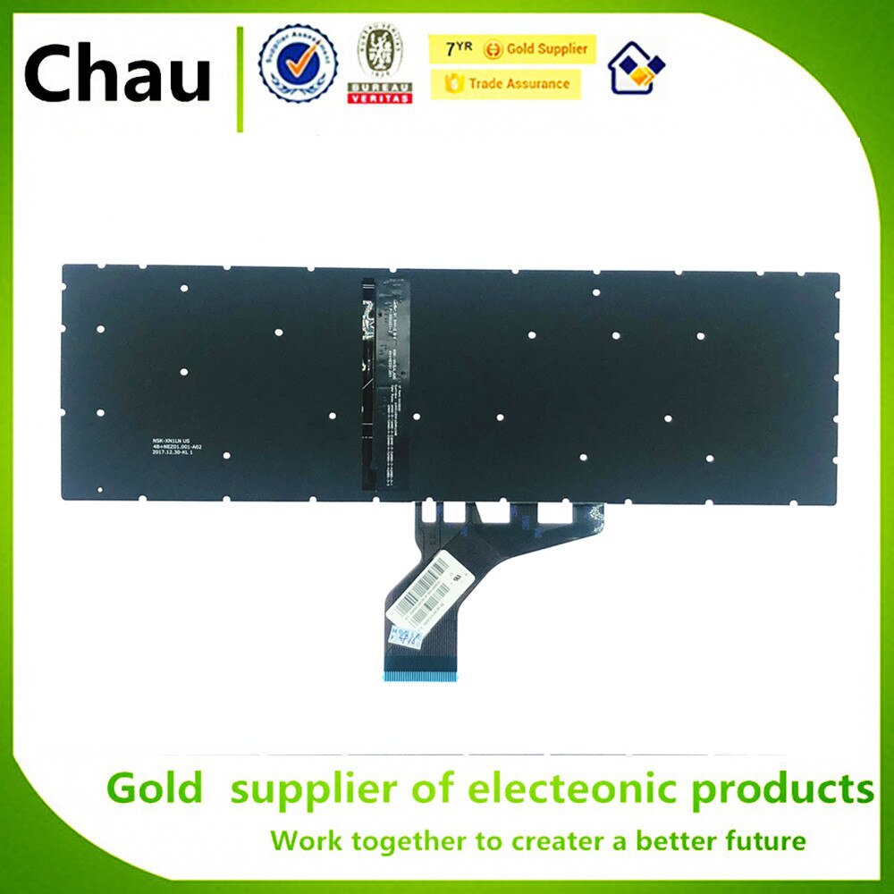 Chau For HP Pavilion 15-DK 15T-DK000 15-DK0021NW 15-DK0007CA 15-DK0010NR TPN-141 Backlit Keyboard, without Frame