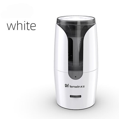 Große Automatische Elektrische Bleistift Spitzer schwer Pflicht Schreibwaren Für Farbige Bleistift Mechanische Usb Für freundlicher Künstler Stift Messer: A Weiß