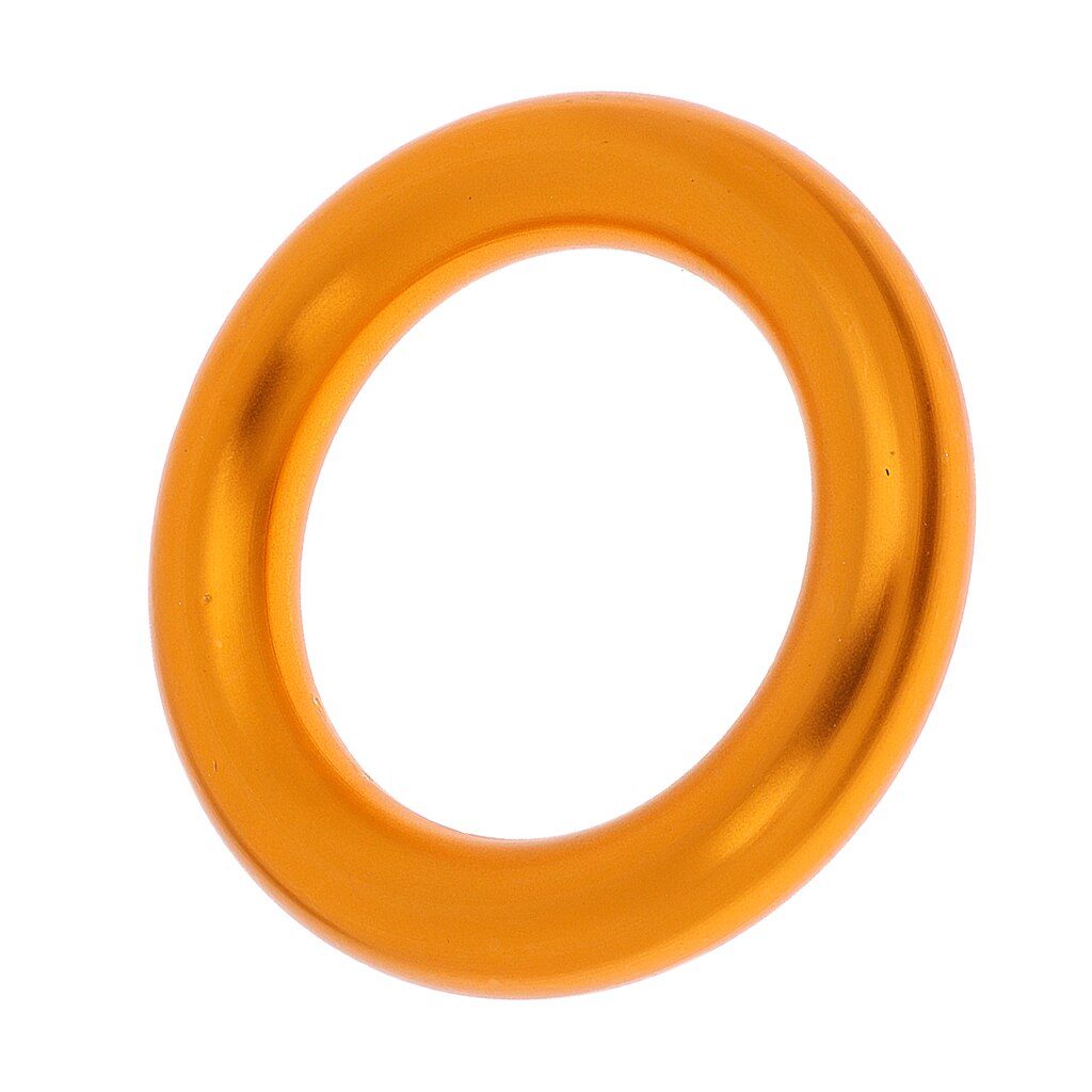 22KN Large Gold Rappel Ring Rigging Plate for Rock Climbing Arborist Hammock