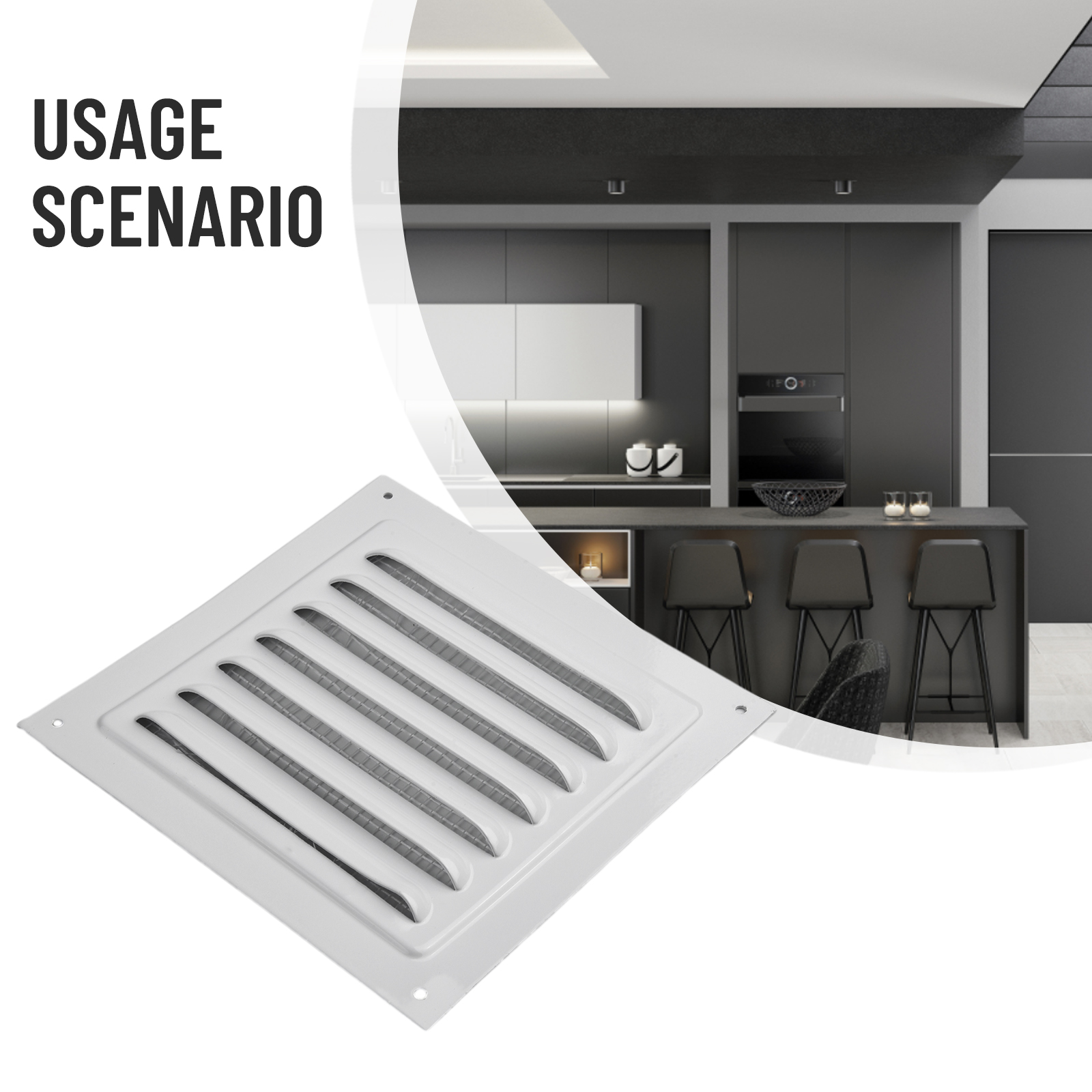 Ventilatie Rooster Ventilatie Cover Metalen Raam Vierkante Ventilatie Insectenscherm Cover Aluminium Verwarming Koelopeningen Plaat