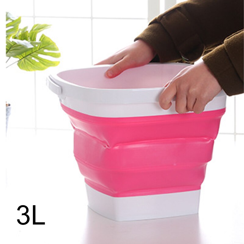 Składane plastikowe wiadro składane kwadratowe wanny przenośne wędkarskie kubeł na wodę Outdoor HYD88