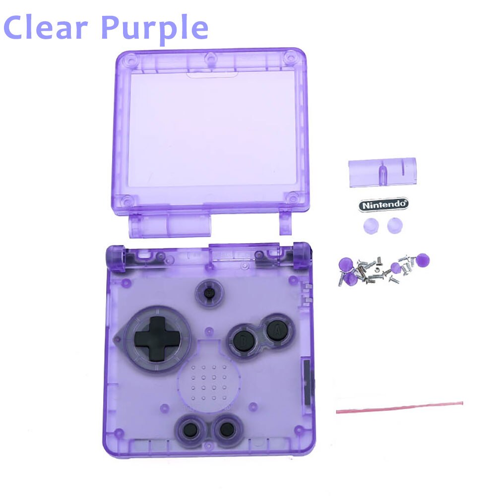 JCD 12Color Transparent Clear Color For GBA SP Replacement Housing Shell Cover Case For Nintendo GameBoy Advance SP