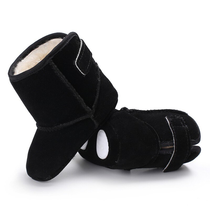 Baby Meisje schoenen Klassieke Herfst Winter Pluche Dikke Warme Snowboots Kids Eenvoudige Stijl Effen Kinderen Schoenen