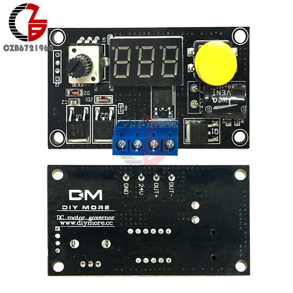 16 Khz Dc 6V-30V 8A Pwm Dc Motor Speed Controller Regulator Gouverneur 12V 24V digitale Led Display Verstelbare Speed Control Switch