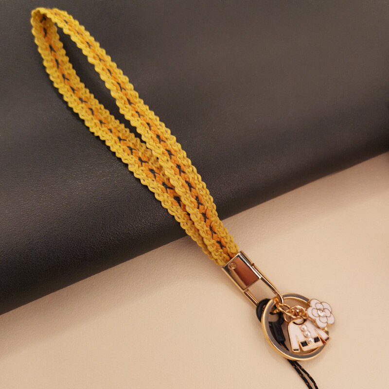 Telefoon Case Sleutelhanger Korte Polsband Mobiele Telefoon Korte Kleine Geur Gevlochten Lanyard Armband Hanger Anti-Verloren Lanyard: 04