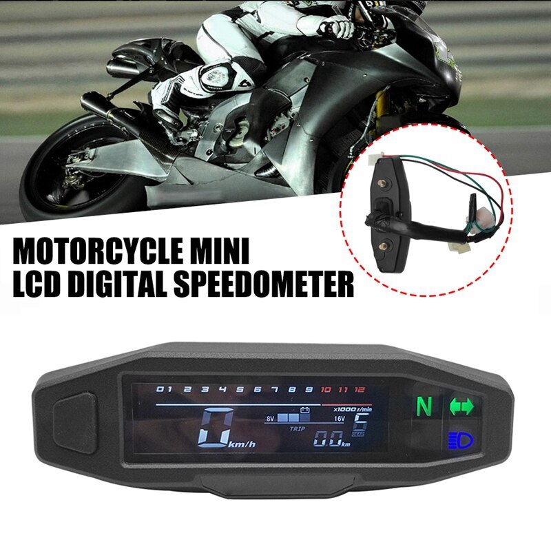 Motorcycle LCD Speeeter Digital Odemeter Electric Injection and Carburetor Meter for Russian KR200