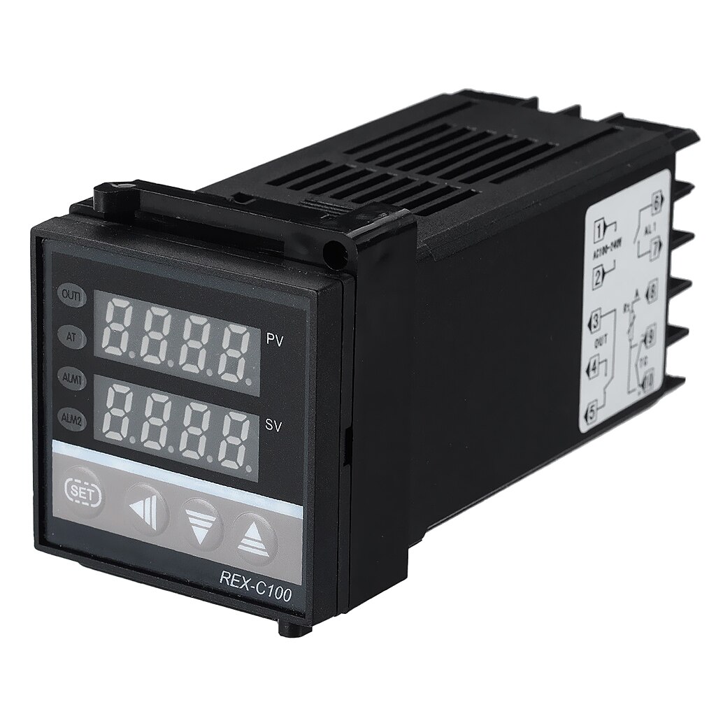 F/C PID Temperature Controller, Dual Display Digital Programmable Temperature Control REX-C100