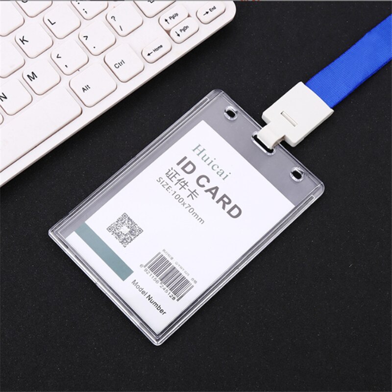 Transparent plastic card sleeve ID Badge Case Clear Bank Credit Card Badge Holder Accessories expressing my personality