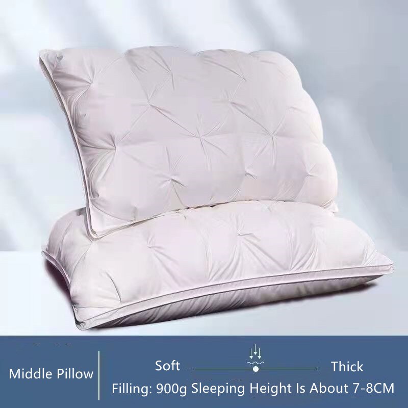 3D Bread Pillow 100% Cotton Soft White Down Feather Pillows For Sleeping Neck Protection Bedding Pillows: Style 3