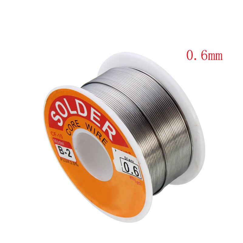 63/37 Harz-kern Lot Draht Fluss 2% Zinn Blei Lot Eisen Schweißen Drähte Spule 0,5mm-2,0mm 100g Fluss Spule Schweiß Linie