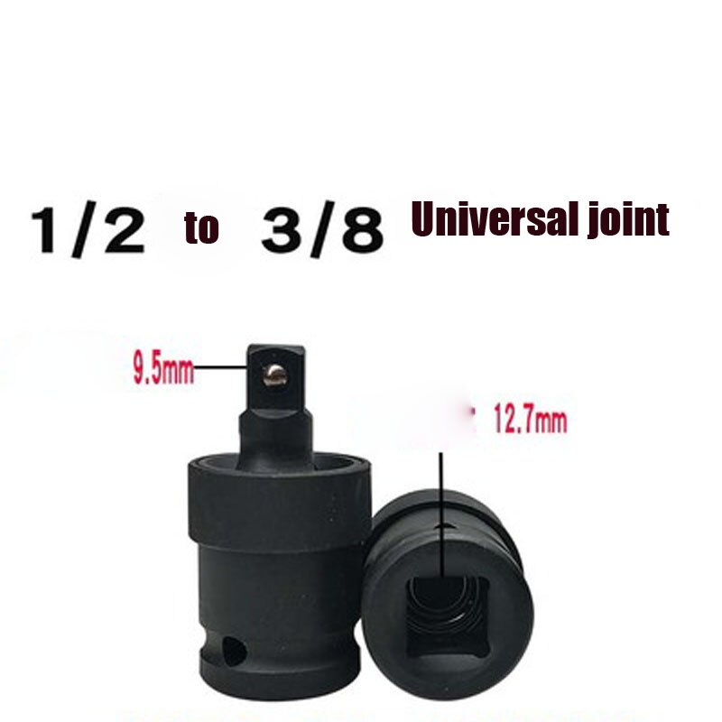 1PCS 1/2 3/4 1 Inch Drive Impact Socket Adapeter Cr-Mo Air Impact Adapter Converter Reducer Joint Converter Repair Tools: 1-2 to 3-8 joint