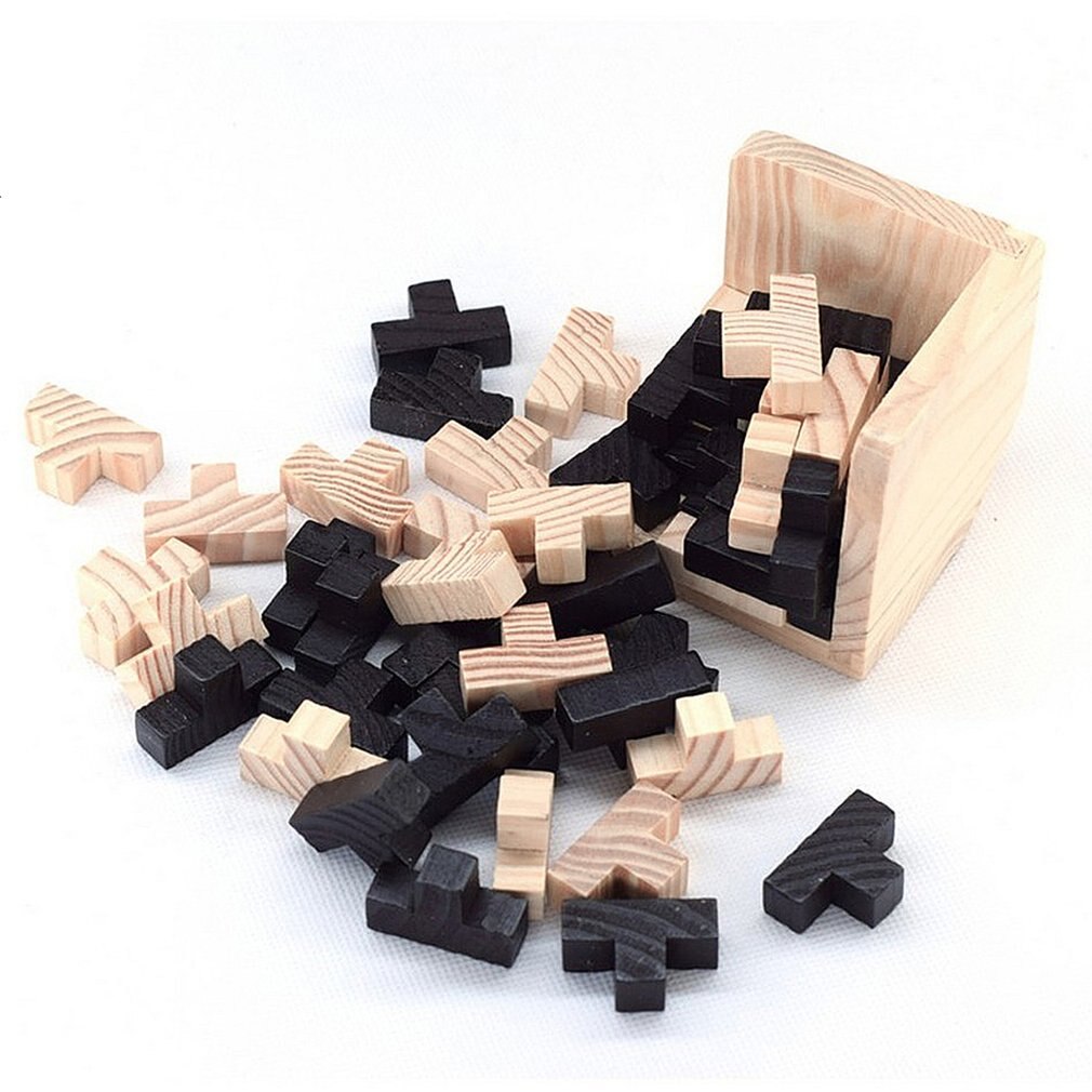 Creatieve 3D Houten Kubus Puzzel Ming Luban Grijpende Educatief Speelgoed Voor Kinderen Kids Brain Teaser Vroeg Leren Speelgoed