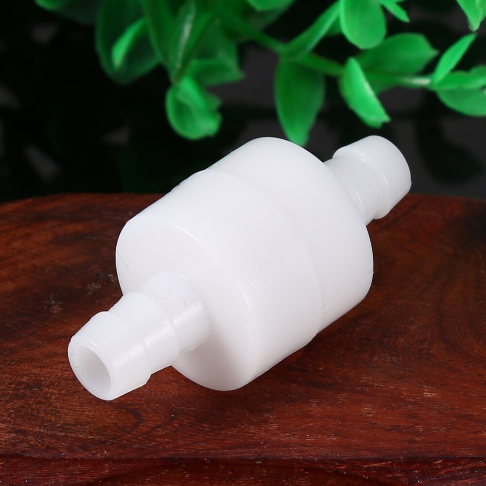 White Plastic One Way Inline Check Valve Gas Liquid Water 4mm / 6mm / 8mm / 12mm