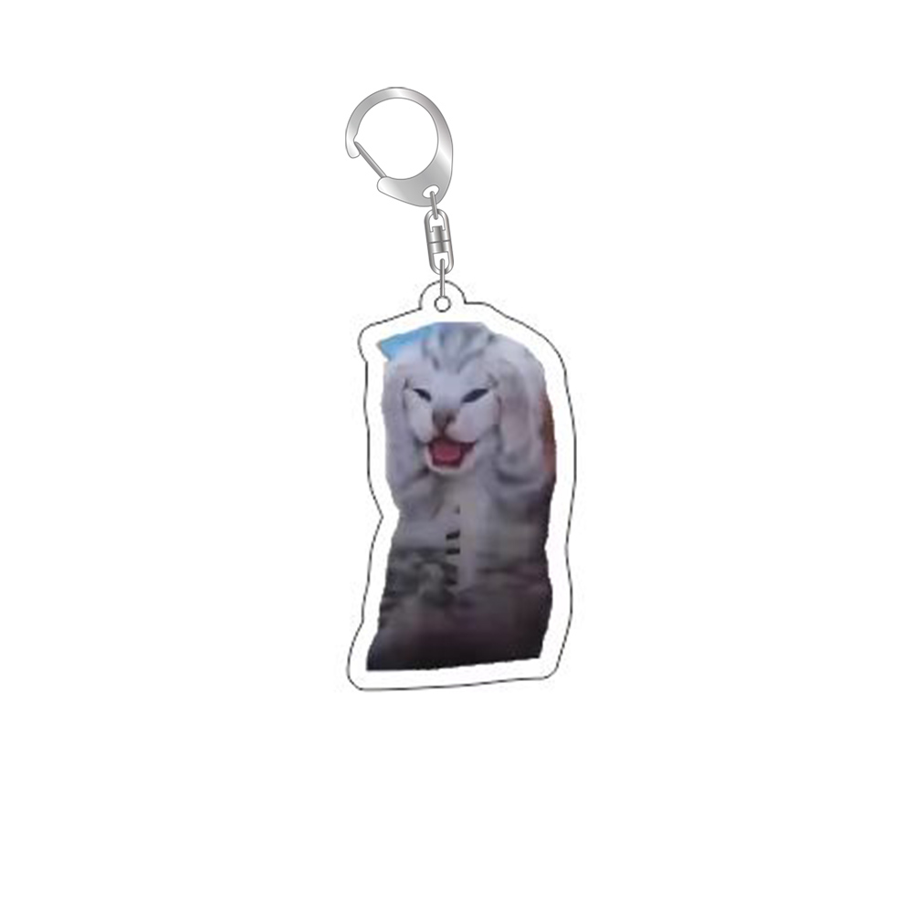 gato meme série chaveiro estudante saco cordão feminino saco pingente chaveiro coisas bonitos barato para melhores amigos: Verde