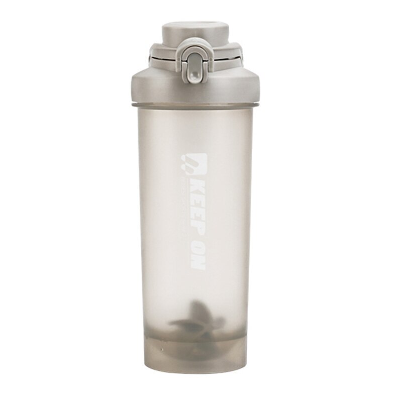 700ml shaker sport shaker flaske shaker protein vand kop hastighed ryste stor kapacitet vand flaske sports shaker flaske: Ha265- grå