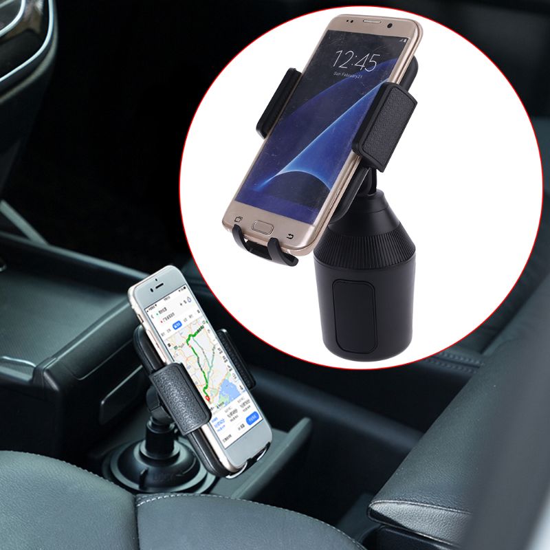 Universal Adjustable Cup Holder 360 Degree Rotatable Car Mount Bracket Stand Cradle For Mobile Phone