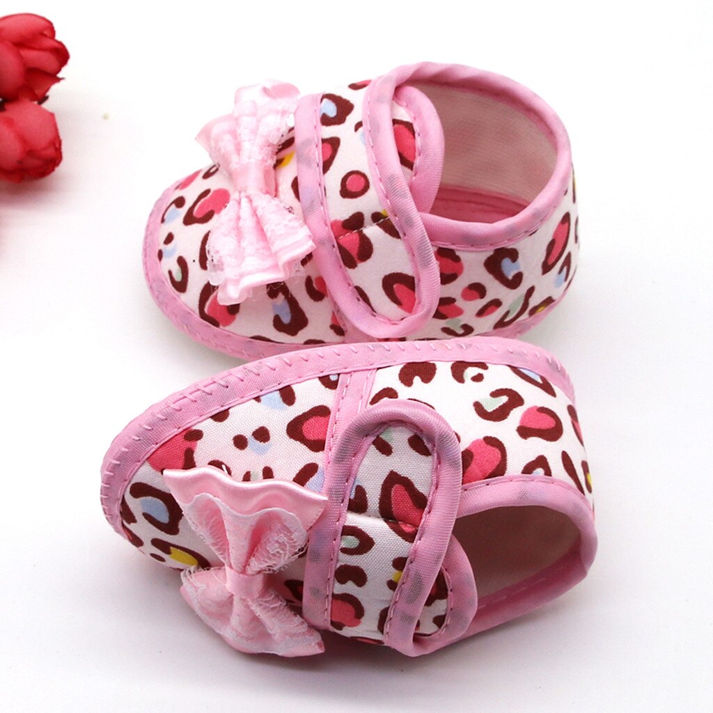 Kinderschoenen Baby Meisjes Luipaard Print Boog Prewalker Zachte Zool Sandalen Enkele Schoenen Sandalen Baby Kids Sandalen Voor De Zomer