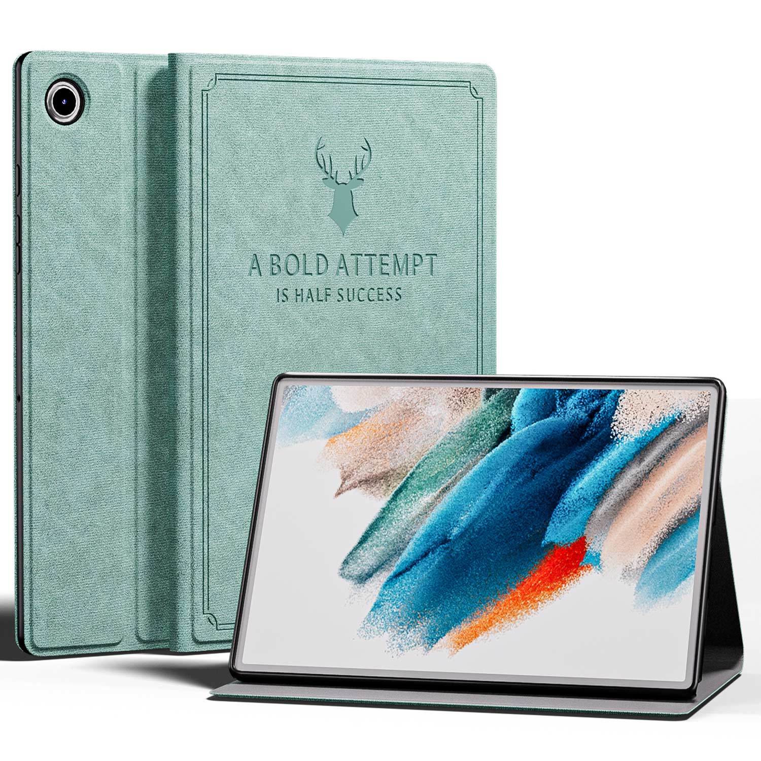 Case For Samsung Galaxy Tab A8 Tablet Cover for Samsung Tab A8 10.5 SM-X200/SM-X205 Flip Folio Stand Protection Case: SkyBlue