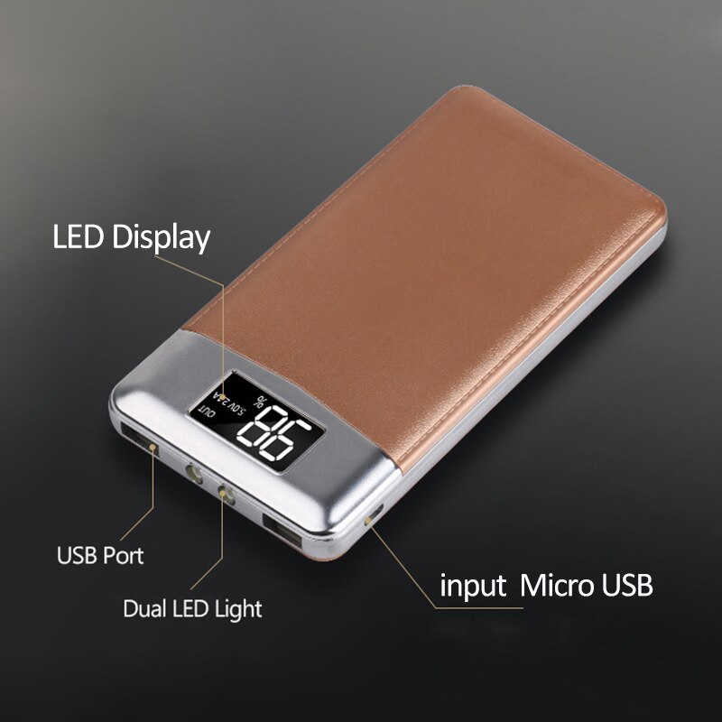20000mAH batteria esterna portatile potenza Banca Poverbank Schermo a portato caricabatterie per telefono doppio USB Pover Banca per accorto Telefono Powebank
