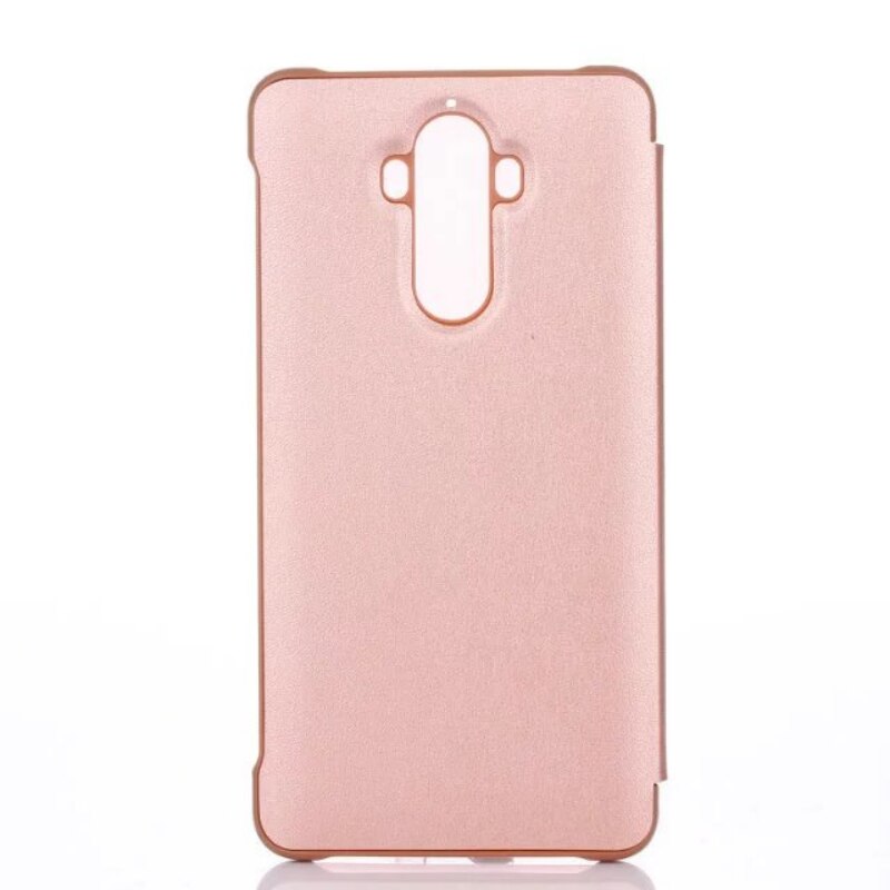 TANZ per Huawei compagno di 9 compagno9 5.9 'Caso di Risposta Intelligente vista della Finestra di Cuoio Sintetico di Vibrazione ultra Sottile di Affari Del Telefono sacchetti di Copertura: rosa oro