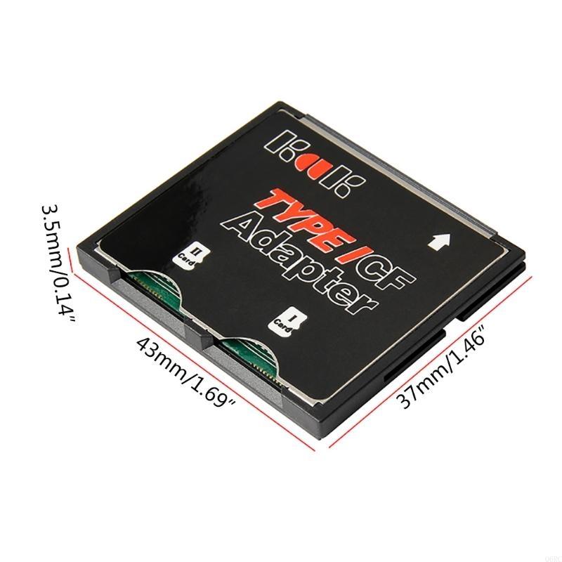 Q6RC Adaptador cartão memória profissional Dual SDHC SDXC TF TO Adaptador cartão para câmera