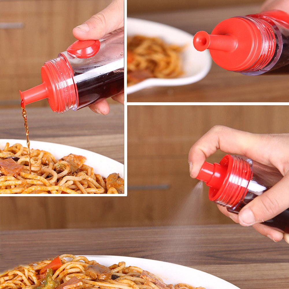 2 In 1 Koken Olijfolie Spuit Dispenser Cruet Keuken Gebak Gereedschap Olie Spray Fles Food-Grade pp