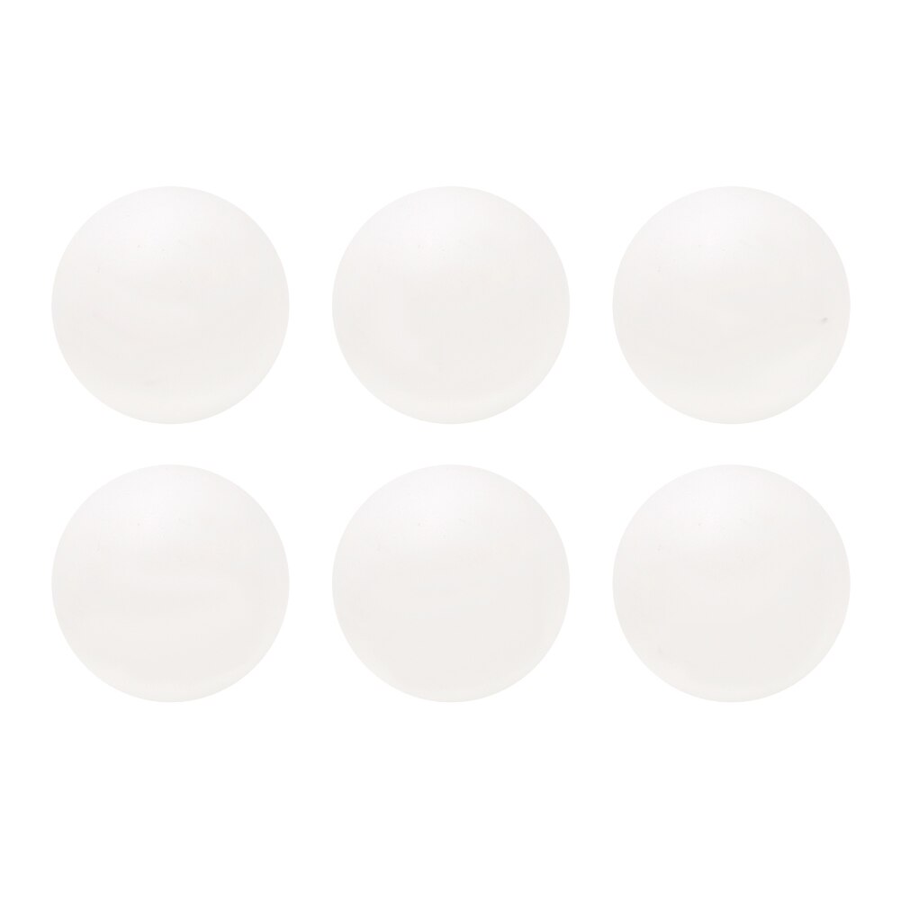 6PCS 40mm white Standard Durable PVC Practice Training Exercise Ping Pong Tennis Balls For Ping Pong Training balls: White