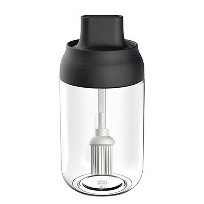 250Ml Spice Fles Zout Peper Pot Kruiden Jar Vochtbestendige Deksel Lepel Kruiden Container Keuken Kruiden Fles JU31805: C