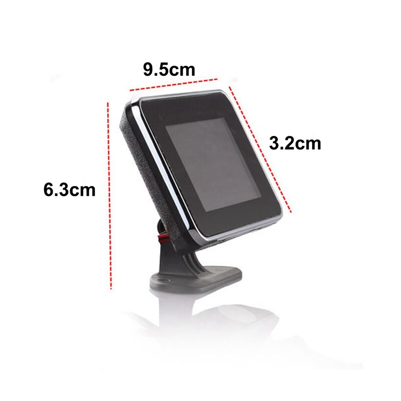 2 in 1 Car LCD Digital Gauge Voltage Pressure Water Temperature Meter Buzzer Alarm M10