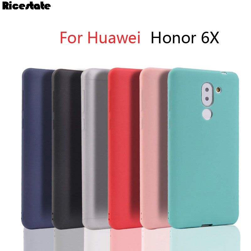 Huawei honor 6x ultradünne, matt silikon-tpu-schutzhülle für huawei  gr5 und huawei Kamerad 9 lite in kristall und frostrot