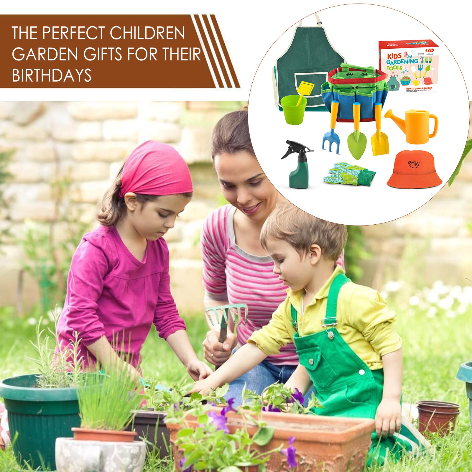 Kinderen Tuin Gereedschap Drenken Pretend Play Educatief Speelgoed Tuinieren Schop Hark Spade Speelgoed Leren Techniek Speelgoed