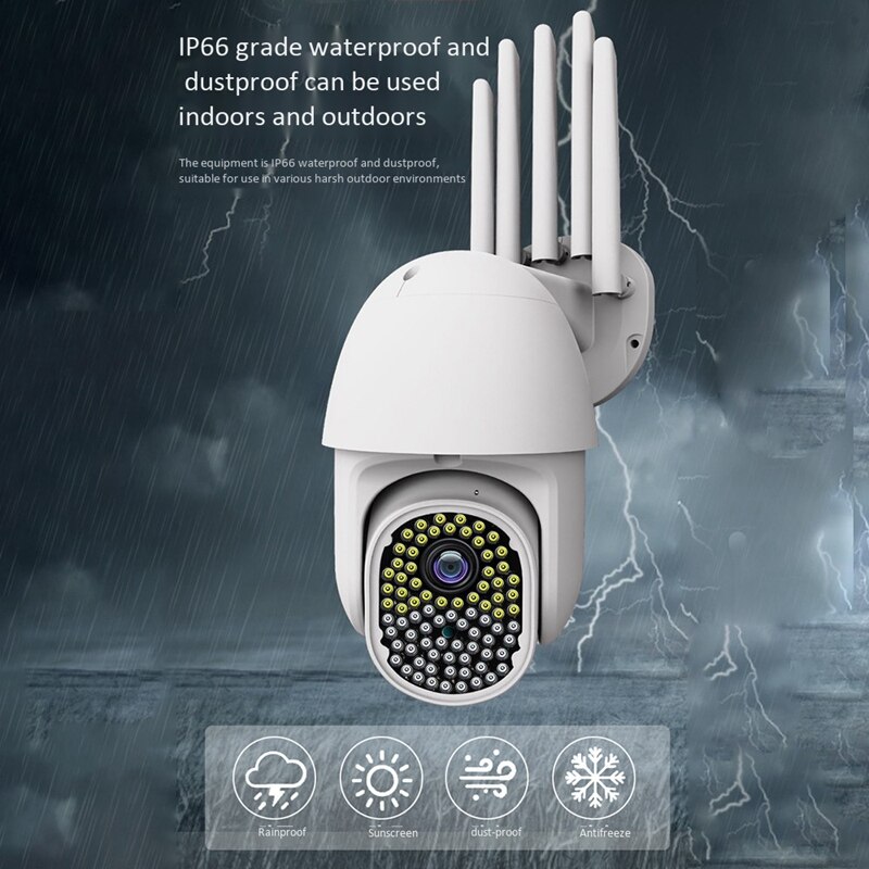 360 Degree Wireless PTZ Outdoor Waterproof Ball Machine Camera Security Network WiFi HD Monitoring Camera